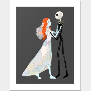 Jack and Sally Wedding Posters and Art